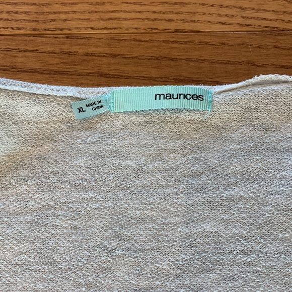 Maurice’s XL open cardigan Military style accents - Picture 3 of 7